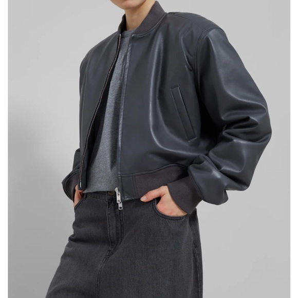 The Frankie Shop Jackets & Blazers - The Frankie Shop Micky cropped bomber jacket NWT